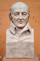 Figure 1 : Buste d’Antoine Destutt de Tracy (1754-1836) par le sculpteur David d’Angers (ca. 1837, musée des Beaux-Arts d’Angers, WikiCommons auteur Selbymay)