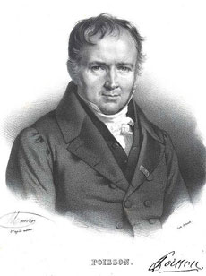 Figure 2 : Siméon-Denis Poisson (1781-1840), paronyme mais ennemi juré de Poinsot.