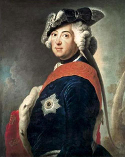 Figure 4 : Frédéric II Le Grand (1712-1786), roi de Prusse (1740-1786) (tableau Berlin/Potsdam, Stiftung Preussische Schlösser und Gärten)