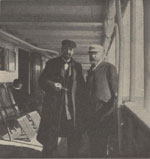 Figure 4 : Henri Poincaré (à dr.) sur le bateau vers New-York, 1904 (in la Revue Illustrée).