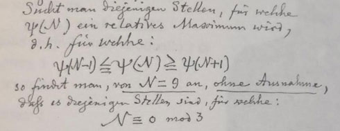 Figure 5 : Écriture manuscrite de Cantor, lettre au mathématicien français Charles Hermite.