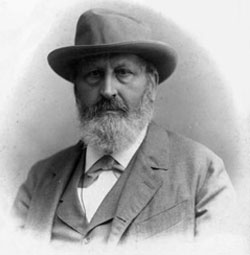 Figure 8 : L’influent1 géologue autrichien Eduard Suess (1831-1914). On lui doit l’hypothèse de l’existence du supercontinent du Gondwana. Il a été partisan de la théorie de la contraction, par la suite invalidée par celle de la dérive des continents.