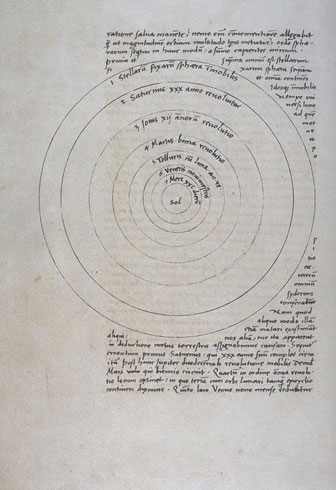 Figure 8 : De Revolutionibus Orbium Cœlestium, Copernic (1543), p.9 (exemplaire bibliothèque Jagellonne de l’université de Cracovie)