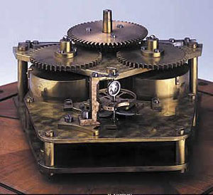 Figure 3 : Le dispositif de rotation d’un miroir mis au point par Bréguet